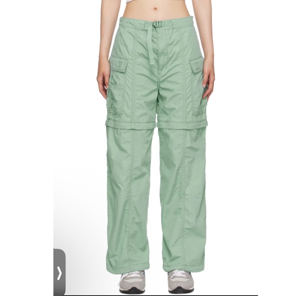 Levi's Convertible Cargo Pants 29 Green Zip-Off Utility Web Belt